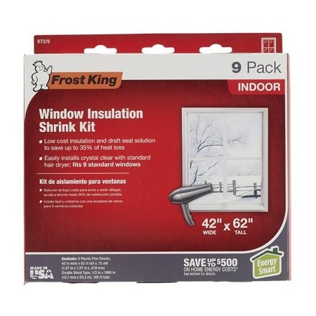 Thermwell Products 9PK 42x62 CLR Wind Kit V73/9H